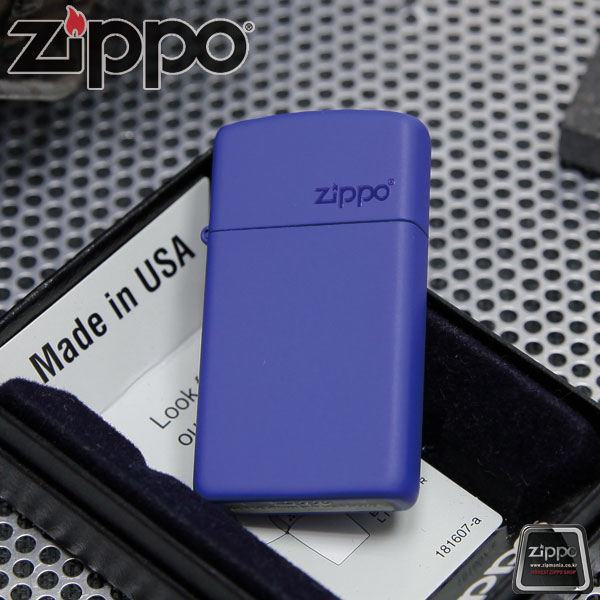 1630ZL Zippo Logo 슬림 로얄블루 매트