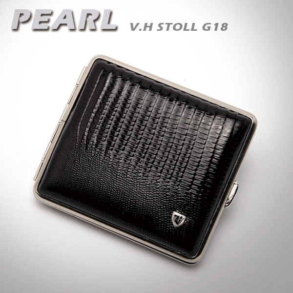 Pearl 담배케이스 VH STOLL-G18 Lizard 리자드-블랙 100x80(일반18개)
